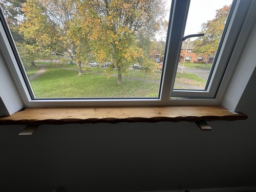 Rustic window sill with front - window, sill,