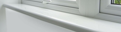 White upvc bullnose window - upvc,