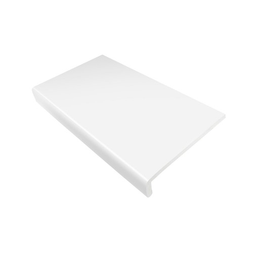 White upvc window cill cover - white,